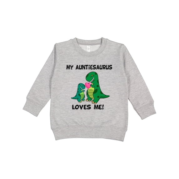 Inktastic My Auntiesaurus Loves Me Toddler Sweatshirt