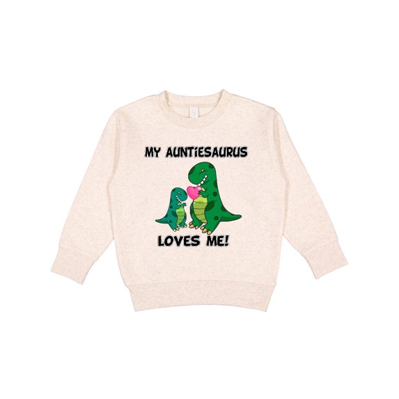 Inktastic My Auntiesaurus Loves Me Toddler Sweatshirt