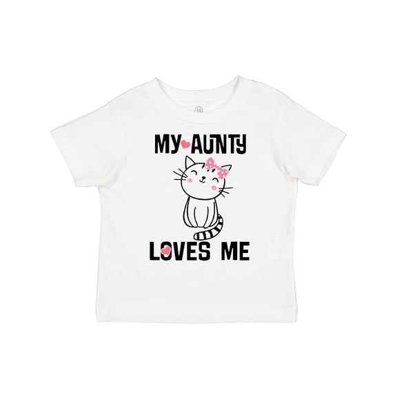 Inktastic My Aunty Loves Me Girls Girls Toddler T-Shirt