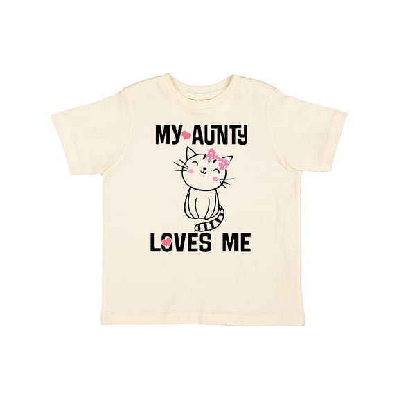 Inktastic My Aunty Loves Me Girls Girls Toddler T-Shirt