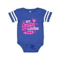 thumbnail image 1 of Inktastic My Aunty Loves Me with Hearts and Kiss Boys or Girls Baby Bodysuit, 1 of 5