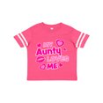 thumbnail image 1 of Inktastic My Aunty Loves Me with Hearts and Kiss Boys or Girls Toddler T-Shirt, 1 of 5