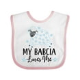 thumbnail image 1 of Inktastic My Babcia Loves Me Boys or Girls Baby Bib, 1 of 4