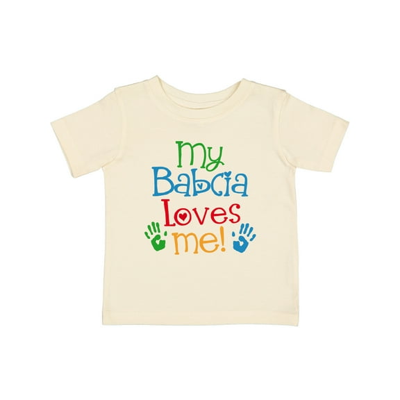 Inktastic My Babcia Loves Me Boys or Girls Baby T-Shirt