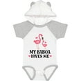 thumbnail image 1 of Inktastic My Babcia Loves Me Flamingo Girls Baby Bodysuit, 1 of 5
