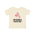 thumbnail image 1 of Inktastic My Babcia Loves Me Flamingo Girls Baby T-Shirt, 1 of 5