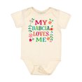 thumbnail image 1 of Inktastic My Babcia Loves Me Girls Baby Bodysuit, 1 of 5