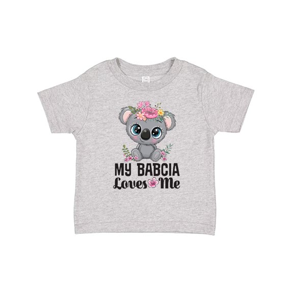 Inktastic My Babcia Loves Me Grandchild Girls Toddler T-Shirt