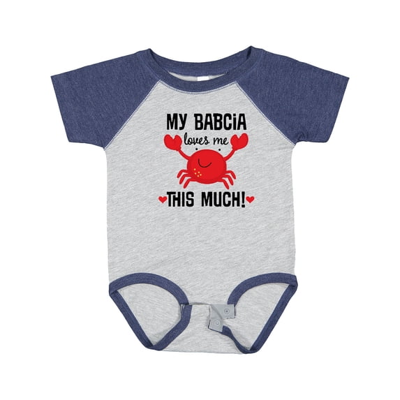 Inktastic My Babcia Loves Me Grandson Boys or Girls Baby Bodysuit