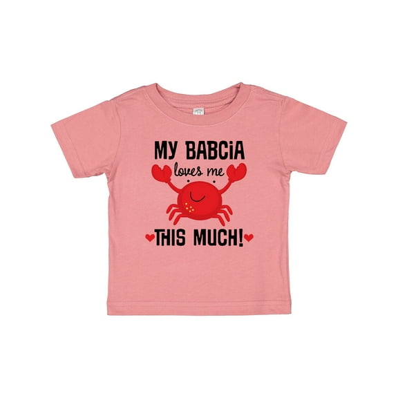 Inktastic My Babcia Loves Me Grandson Boys or Girls Baby T-Shirt