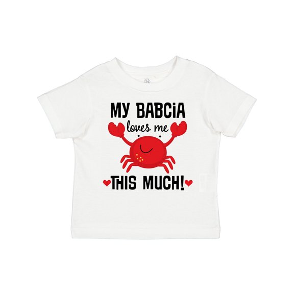 Inktastic My Babcia Loves Me Grandson Boys or Girls Toddler T-Shirt
