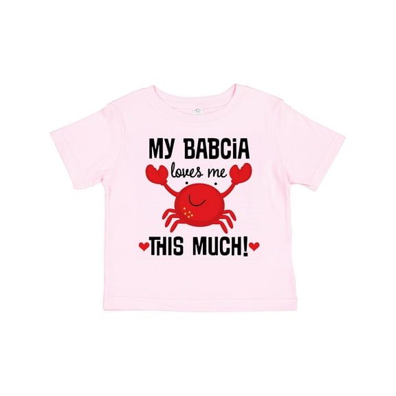 Inktastic My Babcia Loves Me Grandson Boys or Girls Toddler T-Shirt