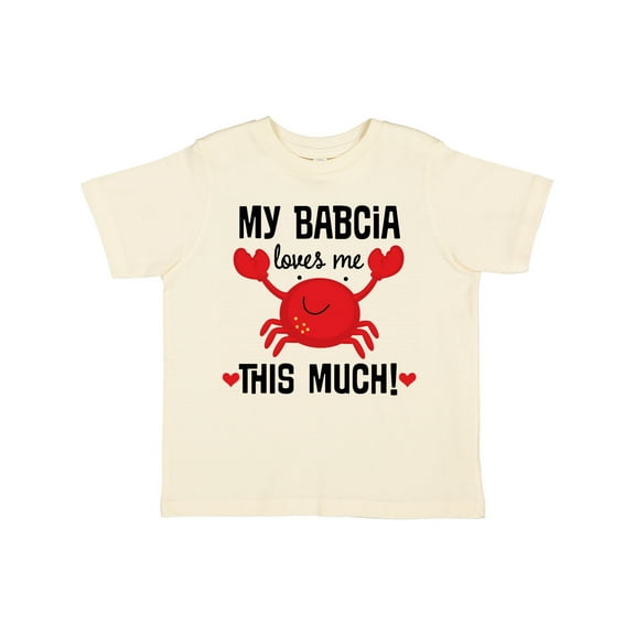 Inktastic My Babcia Loves Me Grandson Boys or Girls Toddler T-Shirt