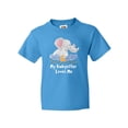thumbnail image 1 of Inktastic My Babysitter Loves Me Cute Elephants Clouds Moon and Stars Youth T-Shirt, 1 of 5