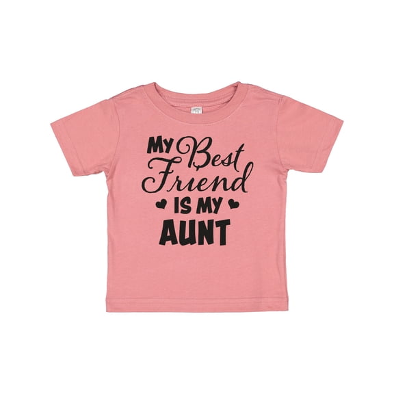 Inktastic My Best Friend is My Aunt with Hearts Boys or Girls Baby T-Shirt