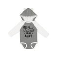 thumbnail image 1 of Inktastic My Best Friend is My Aunt with Hearts Boys or Girls Long Sleeve Baby Bodysuit, 1 of 5