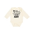 thumbnail image 1 of Inktastic My Best Friend is My Aunt with Hearts Boys or Girls Long Sleeve Baby Bodysuit, 1 of 5
