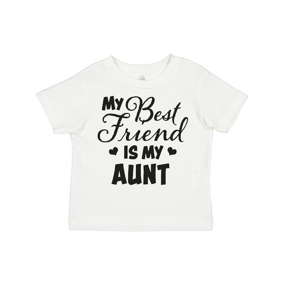 Inktastic My Best Friend is My Aunt with Hearts Boys or Girls Toddler T-Shirt