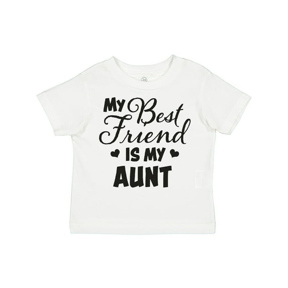 Inktastic My Best Friend is My Aunt with Hearts Boys or Girls Toddler T-Shirt