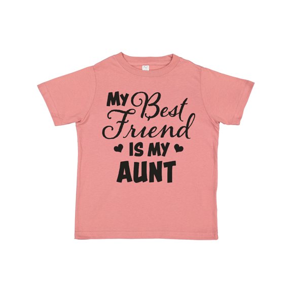 Inktastic My Best Friend is My Aunt with Hearts Boys or Girls Toddler T-Shirt