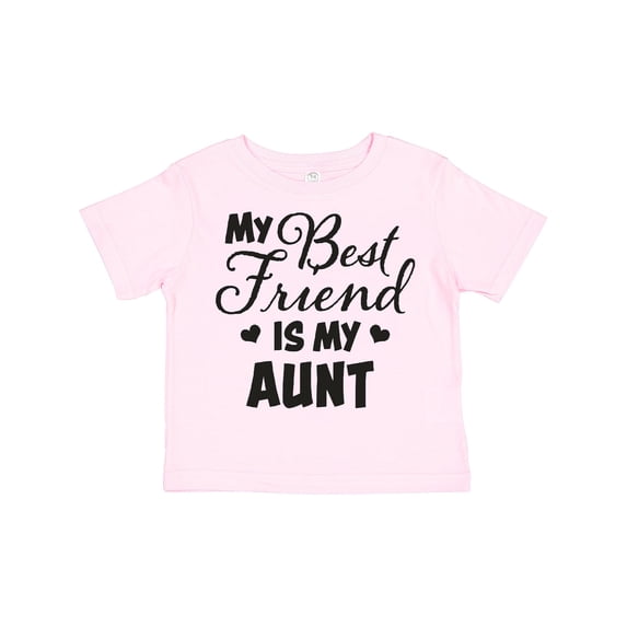 Inktastic My Best Friend is My Aunt with Hearts Boys or Girls Toddler T-Shirt