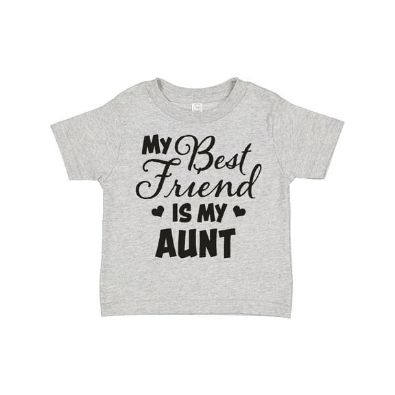 Inktastic My Best Friend is My Aunt with Hearts Boys or Girls Toddler T-Shirt