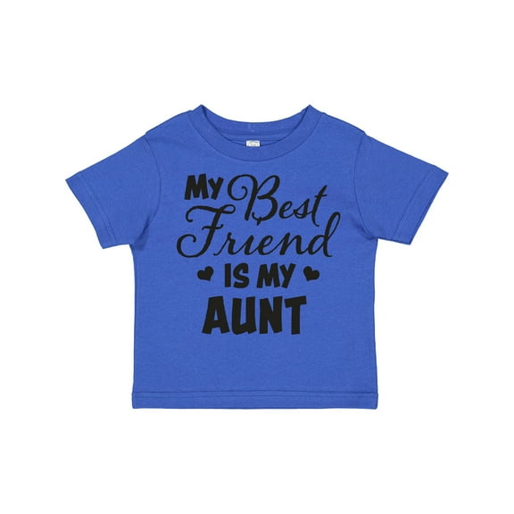 Inktastic My Best Friend is My Aunt with Hearts Boys or Girls Toddler T-Shirt
