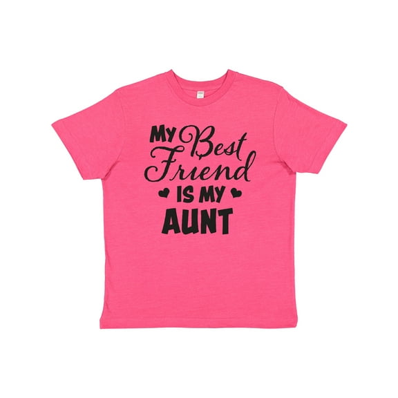 Inktastic My Best Friend is My Aunt with Hearts Youth T-Shirt