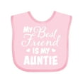 thumbnail image 1 of Inktastic My Best Friend is My Auntie with Hearts Boys or Girls Baby Bib, 1 of 4