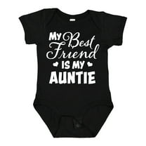 Inktastic My Best Friend is My Auntie with Hearts Boys or Girls Baby Bodysuit