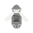 thumbnail image 1 of Inktastic My Best Friend is My Auntie with Hearts Boys or Girls Long Sleeve Baby Bodysuit, 1 of 5