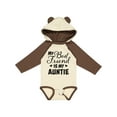 thumbnail image 1 of Inktastic My Best Friend is My Auntie with Hearts Boys or Girls Long Sleeve Baby Bodysuit, 1 of 5