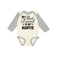 thumbnail image 1 of Inktastic My Best Friend is My Auntie with Hearts Boys or Girls Long Sleeve Baby Bodysuit, 1 of 5