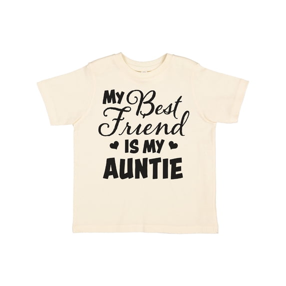 Inktastic My Best Friend is My Auntie with Hearts Boys or Girls Toddler T-Shirt