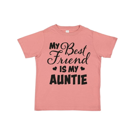 Inktastic My Best Friend is My Auntie with Hearts Boys or Girls Toddler T-Shirt