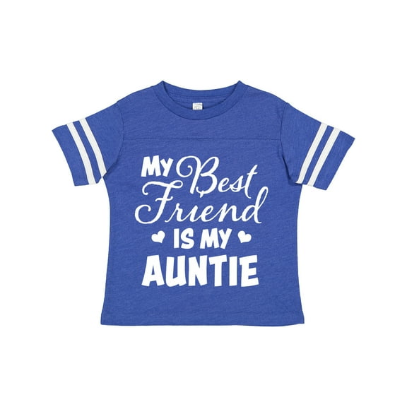 Inktastic My Best Friend is My Auntie with Hearts Boys or Girls Toddler T-Shirt
