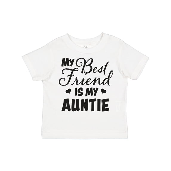 Inktastic My Best Friend is My Auntie with Hearts Boys or Girls Toddler T-Shirt