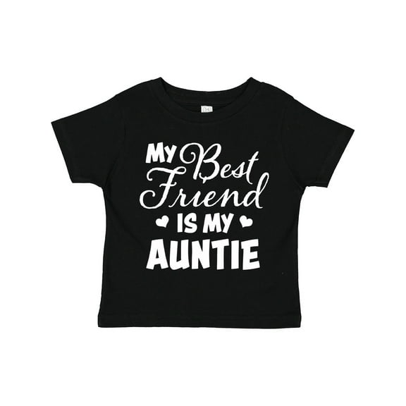 Inktastic My Best Friend is My Auntie with Hearts Boys or Girls Toddler T-Shirt