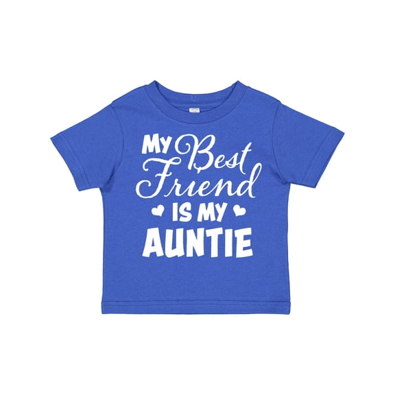 Inktastic My Best Friend is My Auntie with Hearts Boys or Girls Toddler T-Shirt