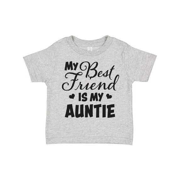 Inktastic My Best Friend is My Auntie with Hearts Boys or Girls Toddler T-Shirt