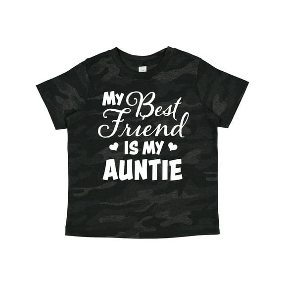 Inktastic My Best Friend is My Auntie with Hearts Boys or Girls Toddler T-Shirt