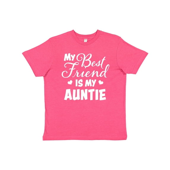 Inktastic My Best Friend is My Auntie with Hearts Youth T-Shirt
