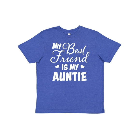 Inktastic My Best Friend is My Auntie with Hearts Youth T-Shirt
