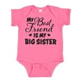 thumbnail image 1 of Inktastic My Best Friend is My Big Sister with Hearts Boys or Girls Baby Bodysuit, 1 of 5