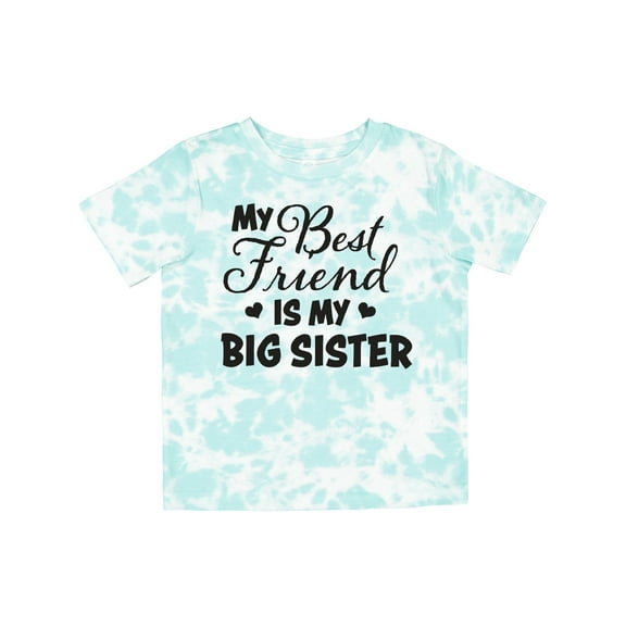 Inktastic My Best Friend is My Big Sister with Hearts Boys or Girls Toddler T-Shirt