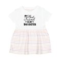 thumbnail image 1 of Inktastic My Best Friend is My Big Sister with Hearts Girls Baby Dress, 1 of 5