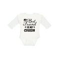 thumbnail image 1 of Inktastic My Best Friend is My Cousin with Hearts Boys or Girls Long Sleeve Baby Bodysuit, 1 of 5