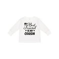 thumbnail image 1 of Inktastic My Best Friend is My Cousin with Hearts Boys or Girls Long Sleeve Toddler T-Shirt, 1 of 5