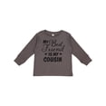 thumbnail image 1 of Inktastic My Best Friend is My Cousin with Hearts Boys or Girls Long Sleeve Toddler T-Shirt, 1 of 5