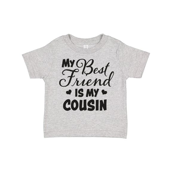 Inktastic My Best Friend is My Cousin with Hearts Boys or Girls Toddler T-Shirt